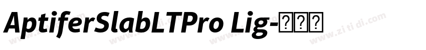 AptiferSlabLTPro Lig字体转换